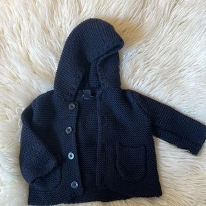 Baby GAP knit hooded sweater.